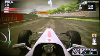 F1 2011 (PS Vita) - Interlagos (Rain) Gameplay