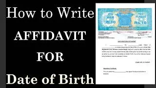Affidavit for Date of Birth & Notary (DOB)