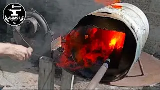 Je fabrique ma forge à charbon (et un couteau)