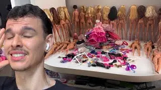 LAVANDO AS BARBIES QUE GANHEI DE UMA SEGUI 💋