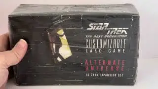 Vintage Decipher 1995 Star Trek The Next Gen - Customizable CCG Alternate Universe Expansion Packs