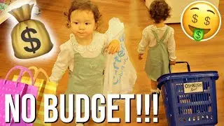 BABY DOES THE NO BUDGET SHOPPING CHALLENGE!!!