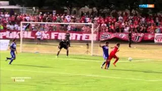Spielbericht erste Runde Landespokal SV Blau-Weiß Farnstädt vs. Hallescher FC