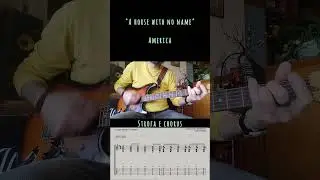 1min⚡A horse with no name 🎸 tutorial