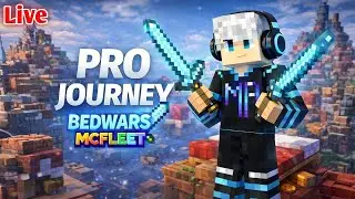 LIVE Minecraft MCFleet | Bedwars | Noob To Pro!