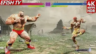 Zangief vs Dhalsim (Hardest AI) - Street Fighter 6