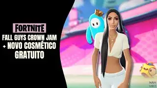 Novo Cosm&eacute;tico Gr&aacute;tis no Fortnite | Fall Guys Crown Jam