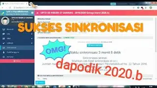 CARA SINKRONISASI DAPODIKDASMEN Versi 2020.b