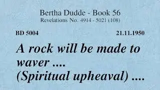 BD 5004 - A ROCK WILL BE MADE TO WAVER ....