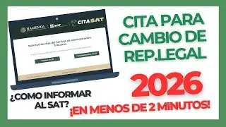 Cambio de REPRESENTANTE LEGAL | Cita y aviso SAT