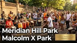 Sunday at Meridian Hill Park Drum Circle - Malcolm X Park&rsquo;s Rhythm and Vibes. 