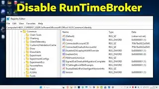 How To Disable RunTimeBroker in Windows 11