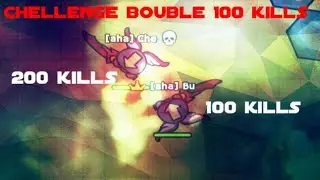 Moomoo.io - Chellenge double 100 kills - Ft.Burt!