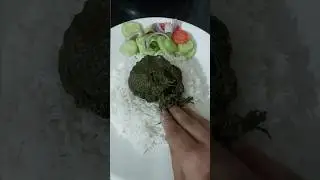 Bihar Ka Sag Bhat | Bihari Food Series | बिहार का भोजन साग भात Palak , Sarson ,Bathua Saag  #shorts