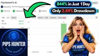 Pips Hunter FX EA MT5: 844% in 1 Day