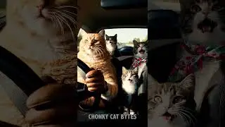 What Happens When a Chonky Cat Family Go on a Road Trip?