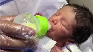 Cutest Baby Feeding Time 🍼 Nurse Love & Gentle Care 💕 #NICUBaby #CuteBaby