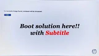 Bootable image not found!! ~ [Remake with subtitle]