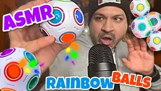 ASMR What Are Rainbow Balls 🌈 ⚽️ (soft spoken)