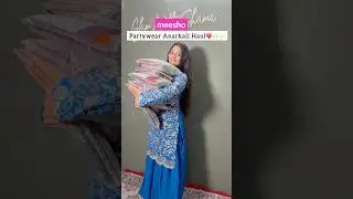 Meesho Partywear Anarkali Suit Haul #suit #meesho