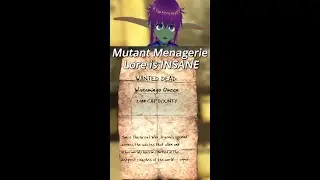Mutant Menagerie Lore is INSANE!