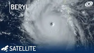 Hurricane Beryl - Storm-scale visible satellite views