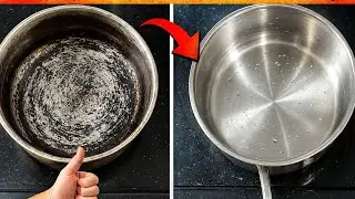 الحلة الكوركماز إتحرقت😭 بالليفة الذكية أم ٦جنيه وبدون خلطات رجعت جديدة من تاني |مكنتش مصدقة النتيجة!