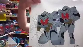 Motu Joe Animation Cel Man E Weapons Man at Arms Megalaser European MOC NECA collection