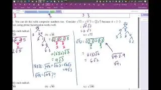 Simplifying Radicals using Prime Factorization
