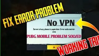 Pubg mobile global server down problem solved (Error code: restrict-area)100% work No VPN