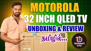 ₹10k Motorola Tv 32 inch QLED Display Google Tv Unboxing & Review 2026  // dolby sound // RF reality