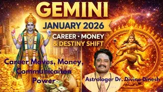 Gemini(Mithuna) January 2026 Predictions | Career Moves, Money & Communication Power | Divine Dinesh