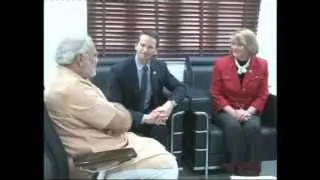 American Congress representatives meet Gujarat Chief Minister Narendra Modi