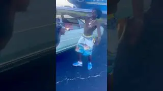 Kodak Black in his 71 Chevy Vert Doing a Videoshoot