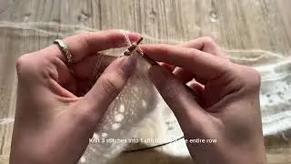 Jolie scarf - How to knit a ruffled edge / volangkant