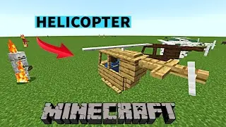 I added Real Helicopter in Minecraft Creative mode 2023