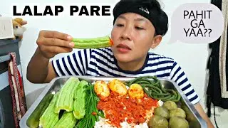 MUKBANG LALAP PARE MENTAH 🇮🇩 #mukbanglalapanmentah #asmr