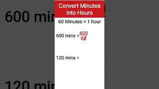 💯🤯 Trick for Converting Minutes into Hours #shorts #hours #minutes #convert #maths #tricks