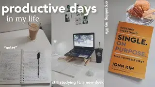 72-hour study vlog : taking notes, new desk, cleaning & organizing, productive days in my life