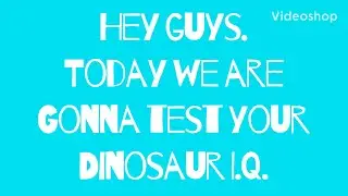 Dinosaur IQ test #1