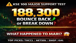 KSE100 INDEX NEAR SUPPORT | WHAT HAPPEND TO MARI ? | THCCL | NETSOL | SNGP | GAL | SEARL | SAZEW