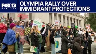 Hundreds rally in Olympia, WA calling for protections for immigrant communities