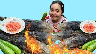 Huỳnh Như Vlogs Mukbang C&aacute; Lau Kiếng Nướng Chấm Muối Ớt Si&ecirc;u Cay