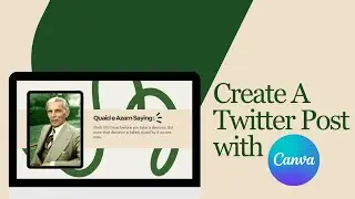 Twitter Post Design | The Easiest Canva Tutorial Ever for beginners