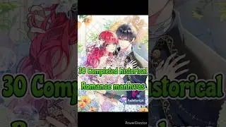 Top 30 completed historical romance manhwas #shorts #historical #historicalmanhwa #completedmanhwa