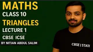 Lecture 1 TRIANGLES #maths #cbse #bseb #quadraticequation #class10 #mathematics