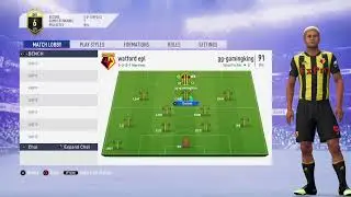Playing fifa 19 epl watford
