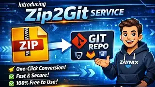 How to Convert ZIP Project into Git Repository Automatically.  ❤️@ROMEK-XD9 