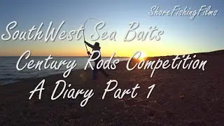 Рыбалка на пляже Чесил в юго-западном море. Приманки Century Rods Comp.