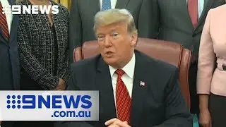 Trump set to visit Texas border town in bid to win public favour | Nine News Australia